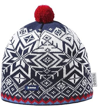kama Strickmütze Merino AW41, Herren - Dunkel Blau, M