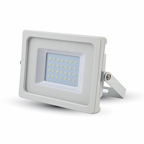 LED Flutlicht 30W Ultra Slim IP65 4500K grey Body NEU