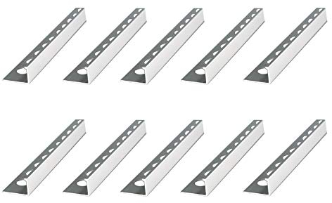 Fuchs Design Premium Fliesenschiene 8 mm Winkelprofil Aluminium eloxiert silber matt 2,5 m (1 Stück | 2,5m)