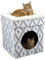 Kitty City Large Cat Bed, Stackable Cat Cube, Indoor Cat House/Cat Condo, Cat Scratcher