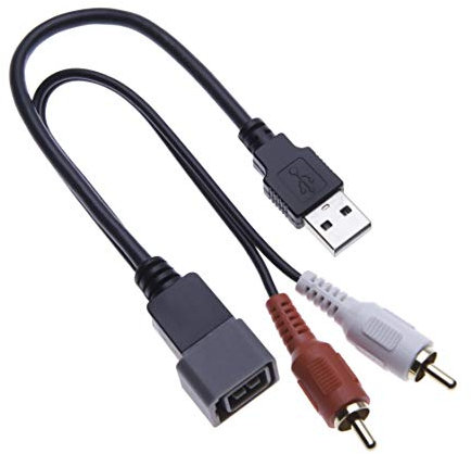 Keple Cavo Per Cablaggio Adattatore Da USB A RCA 8 Pin Audio Stereo Radio Installazione Porta USB Connettore Porta RCA Cavo Conduttore Compatibile con Cube/Juke/Versa/NV Dal 2011 Al 2013