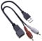 USB zu RCA Adapterkabel von Keple | 8 Pin Fahrzeug Aftermarket Audio Stereo Radio Installation USB Retention RCA Port Anschlusskabel Kompatibel mit Cube/Juke/Versa/NV