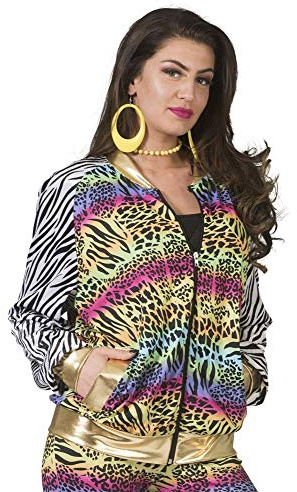 PARTY DISCOUNT NEU Damen-Kostüm Urban Jungle Lady, Proll-Jacke mit Leo-Print - Verschiedene Größen