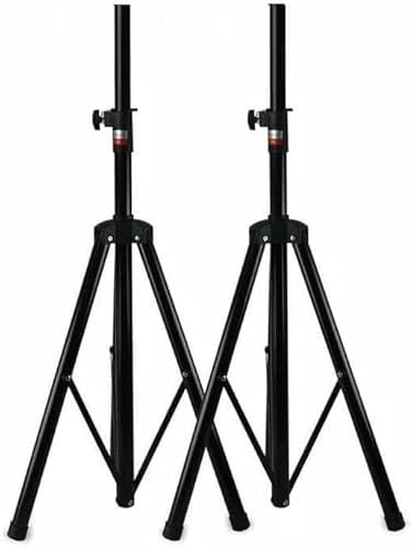 2 PEZZI COPPIA STATIVI TREPPIEDE CAVALLETTO SUPPORTI CASSE ACUSTICHE UNIVERSALI STANDARD
