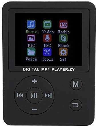 Tosuny MP3-Musik-Player, tragbarer, dünner, Leichter MP3-MP4-Musik-Player Unterstützt Musik-, Radio-, Video- und Digital-Musik-Player-Farbbildschirm für