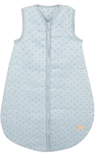 roba Babyschlafsack Lil Planet für Neugeborene - 70 cm - Ganzjahres Schlafsack aus Bio Baumwolle - Musselin GOTS - Hellblau / Sky
