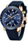 BENYAR Herrenuhr, Quarz Sport Chronometer, Fashion Brand Business Uhr, Blaue Gummiarmband Uhr, wasserdichte und Kratzfeste Simulation, automatische Datum, Geschenkuhr (Golden Blue