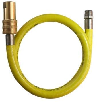 CATERHOSE Commercial Catering Yellow Gas Hose Flex 3/4 1.5 METRE 1500MM Long