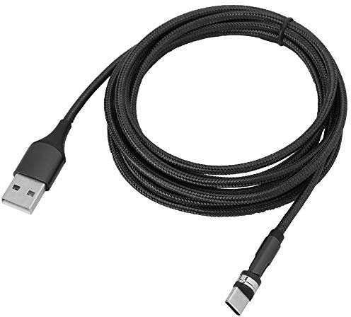 Câble magnétique pivotant à 360 degrés 3 en 1, câble de chargeur USB de type C, câble de rapide micro USB 1M avec prise sans ventouse magnétique, câble pour Andriod