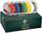 EMBRIIO | 7 Kassetten Etiketten 3D Prägeband Schriftband Ersatz für Junior S0717900 Omega S0717930 Motex | Weiß auf Rot/Blau/Schwarz/Grün/Gelb/Transparent/Silber | 9 mm x 3 m | Selbstklebende