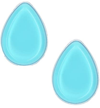 2x Silicone Makeup Sponge, Transparent Applicator and Blender, Washable, Cosmetic Beauty Tool, Beauty Blender, Face Makeup Applicator