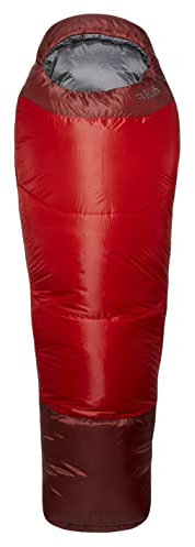 Rab Solar 3 Schlafsack, Oxblood red, Regular Left