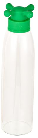 Botella de agua 500ml borosilicato tapa verde de grifo colección Rainbow