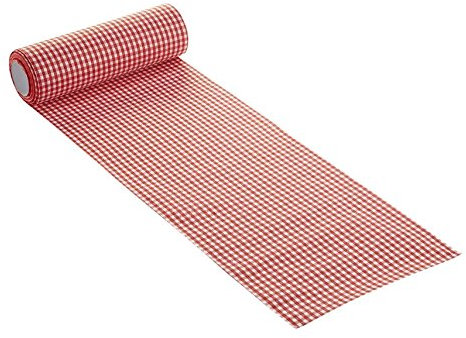 Fitwish - 10 Mètres de Chemin de Table Vichy Rouge