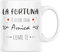 Vulfire Tazza in ceramica con dedica fortuna una Amica come te, Regalo Festa degli amici, Idee Regalo Amica, Colazione caffè (Amica, ceramica)