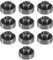 Niejgay 10 StüCke 608- Longboard Integriertes Lager Rad Lagerung Inline Skate Lagerung 8X22X12.6Mm,Schwarz