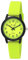 Ravel - Silikon-Damen-Armbanduhr Sommer in Schwarz (30mm Uhrengehäuse) - Analog Quarz - R1813.11 - Lebendiges Limettengrün