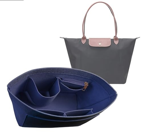 Lckaey Y012 Handtaschen-Organizer für Tragetasche, Mini-Organizer-Einsatz, marineblau, klein