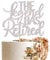 1 Packung The Legend Has Retired Cake Topper Glitter Going Away Cupcake Pick für Happy Farewell Retirement Thema Party Kuchen Dekorationen Zubehör Silber