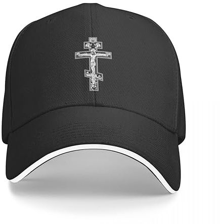 BEABAG Basecap Orthodoxe Cross Cap Baseballkappe Golf Snap Back Hutmützen für Damen Herren