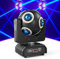 150W Moving Head Bühnenlicht, 8 LED RGBW Hochleistungsperlen mit goldenem Blendeneffekt, d-mx512 plus Y-Achse 360°kontinuierliche Drehung Partylicht für Weihnachten Club Disco Bars