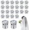 PEUTIER 24 Stück Schleier Gewichte, Schleiergewichte Hochzeit Magnetischer Diamant Glänzend Krone Strasssteine Hijab-Magnete für Kleidung Schals Frauen Mädchen Braut Kathedrale Hochzeitsschleier