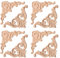 FRUHLING 8 Stück Holz Geschnitzte Ecke Holz Ornamente Holzschnitzerei Applique Ornament Unlackierte Holzapplikationen für Möbel Tür Schränke Fenster Spiegel (2 Muster)