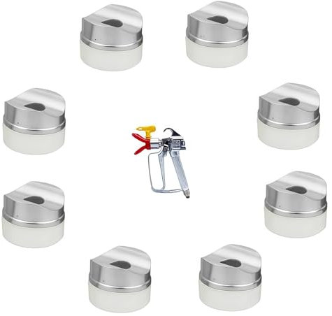 (8 Pack) 246453 Seal Tip Gasket for Graco RAC X/XV Spray Tips | Fits 390/395/490/495/695/795 Sprayers | Chemical-Resistant | Multi-Fluid Compatible (Oil/Latex/PU)