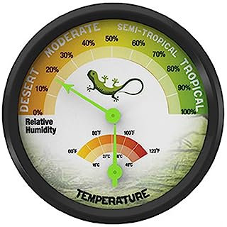 MONOJLY Thermometer Pet Rearing Box Gauge Reptile Temperature Thermometer Humidity Hygrometer High-Accuracy VivariumTank Supplies 1pc/2Pcs