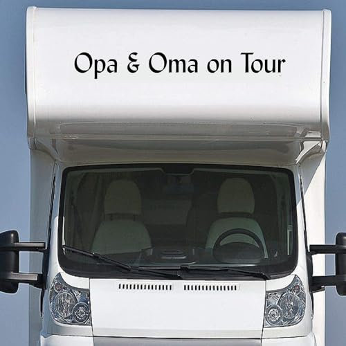 Rakelfix Wohnmobil Wohnwagen Aufkleber Oma & Opa on Tour ca 160cm WOMI WOWA Camping Van Sticker Autoaufkleber