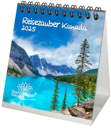 Reisezauber Kanada Kalender für 2025 Format 10cm x 10cm Canada Ottawa Reise Land Urlaub - Geschenkset Inhalt: 1x Kalender, 1x Weihnachtskarte (insgesamt 2 Teile)