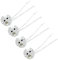 CHANCS douille ronde en céramique MR16 GU5.3 pour ampoule halogène/adaptateur douille LED GU5.3 4PCS