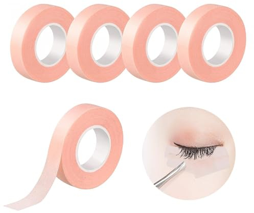 Wimpernband - Wimpern Tape Wimpernverlängerung Band Wimpern Klebeband,Wimpernband für Wimpern Lash Extension,PE Atmungsaktives Wimpernverlängerung Band Wimpern Isolations Klebeband,9m/Rolle(5Rollen)
