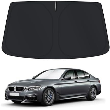 D-Lumina Parasol para Parabrisas para B.MW 5 Serie M Sport Accessories Versión 2019, Parasol para Parabrisas Delantero, Protector de Parabrisas de Coche contra los Rayos UV, Plegable y Portátil