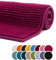 liebling Badteppich, 100% Polyester - Mikrofaser, Serie Chile, 50 x 70 cm, 30 Grad waschbar, Fußbodenheizung geeignet, Farbe: cyclam