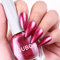 DouborQ Glitter Nail Polish Bright Red Glimmer Long-lasting Sequins Nail Art Varnish (08)
