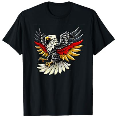 Patriotischer Deutscher Adler - Deutschland Flagge T-Shirt