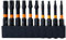 Set di punte per cacciavite Torx - 10 pezzi Set di Avvitatore Torx - T8 T9 T10 T15 T20 T25 T27 T30 T35 T40 - Codolo esagonale da 1/4 - Lunghezza 50 mm