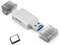 Ptdfjspt Nano Memory Card & TF SD Card to USB C & USB 2.0 Card Reader Adapter Plug & Play