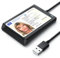 CSL - USB Chipkartenleser mit NFC - SmartCard Reader/SIM Kartenlesegerät - kompatibel mit Windows 10-11 - für den neuen Personalausweis Gesundheitskarte Bankkarten