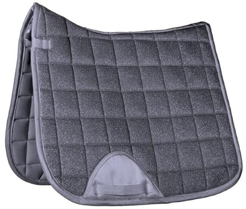 HKM Glitter Mesh Style Saddle cloth White Dressage