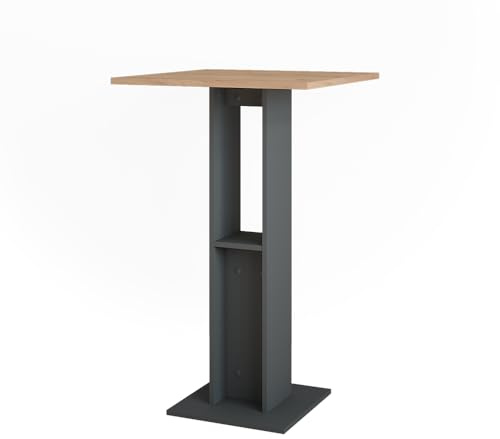 Vicco Bartisch Repose, Goldkraft Eiche/Anthrazit, 65 x 65 cm