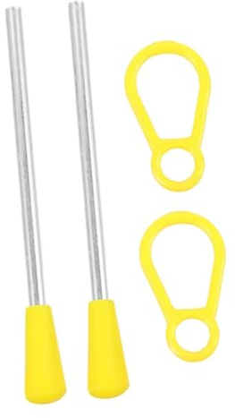 ORFOFE 2 Stück Triangle Eisen Schlaginstrument Sticks mit Mallets Klarer Klang Vielseitig Einsetzbar für Percussion Orff-Musikinstrument Zubehör Geeignet für Anfänger und Musikpädagogik