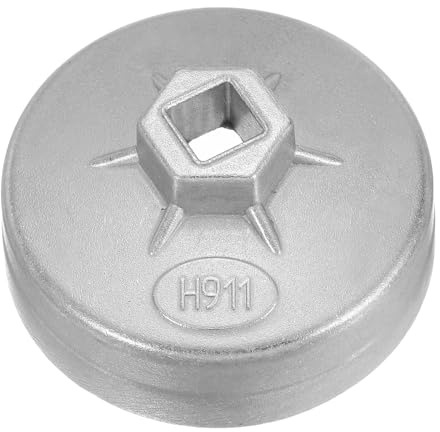 QUARKZMAN Chiave Per Filtro Olio 12 Scanalature Alluminio Chiave Metrica | 76 Mm Diametro Interno, 12 Attacco Quadrato, Tipo Coppa, Per Rimozione Filtro Olio, Per Raccordi Motore