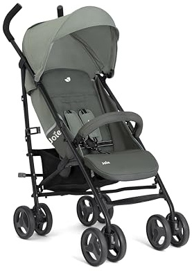 Joie Nitro™ LX Schirmbuggy, Geburt bis 15 kg (ca. 3 Jahre), Celeste | Leichter Schirmbuggy (8,14 kg) mit Einhand-Faltung, flacher Liegeposition, Allrad-Einzelfederung und OneTouch-Bremse.