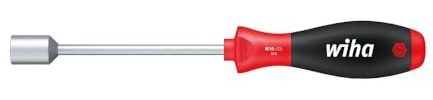 Wiha Schraubendreher SoftFinish® Dreikant-Steckschlüssel (26213) M5 x 125 mm ergonomischer Griff für kraftvolles Drehen, Allrounder für Industrie und Handwerk
