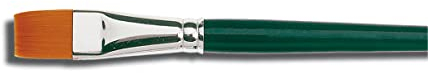 KREUL 721102 - Universalpinsel Basic Synthetics, für Kunst, Hobby, Schule und Großverbraucher, Besatz aus feinem Nylonhaar, flach, Größe 2