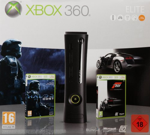 Console Xbox 360 Elite (120 Go) + Forza Motorsport 3 + Halo 3 ODST