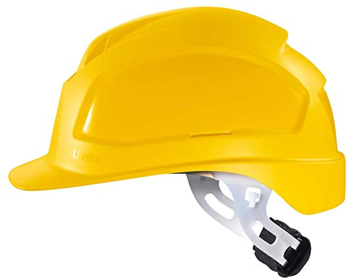 Uvex Pheos E-WR Schutzhelm - Unbelüfteter Arbeitshelm für Elektriker - Gelb