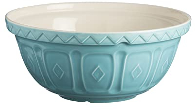 Mason Cash Colour Mix Turquoise 29 Centimetre Chip Resistant Earthenware Mixing Bowl